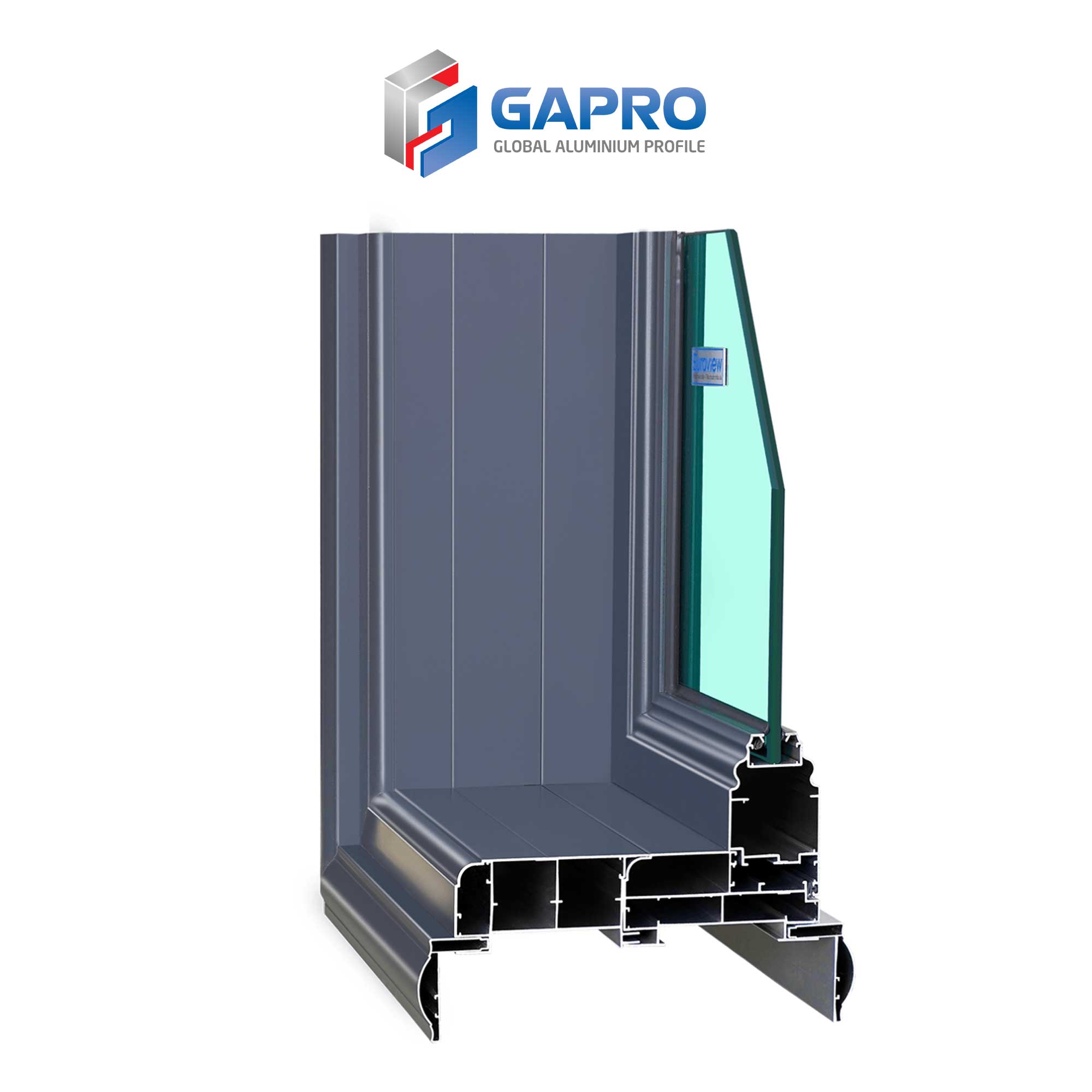 Cửa nhôm xingfa cánh liền phào 95mm