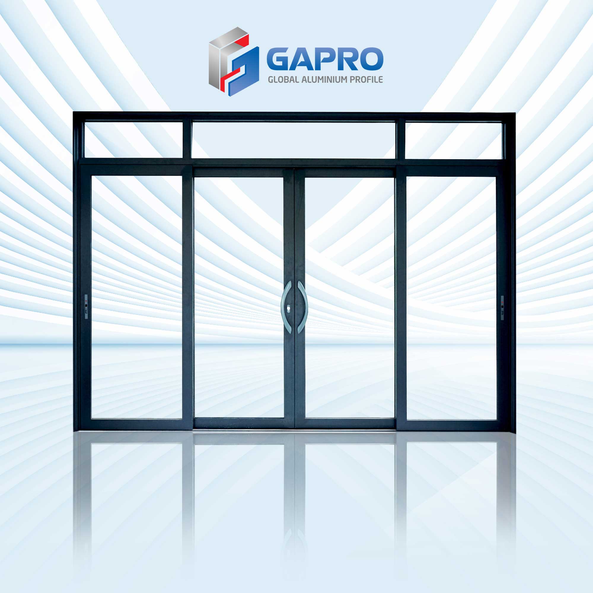 Cửa Nhôm Lùa Ray Inox Bản 120mm